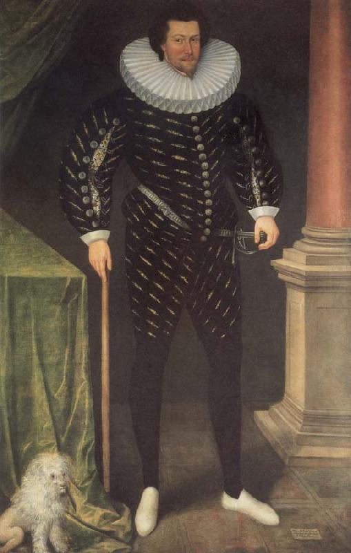 unknow artist The Well-dressed gentleman of 1590 oil painting image